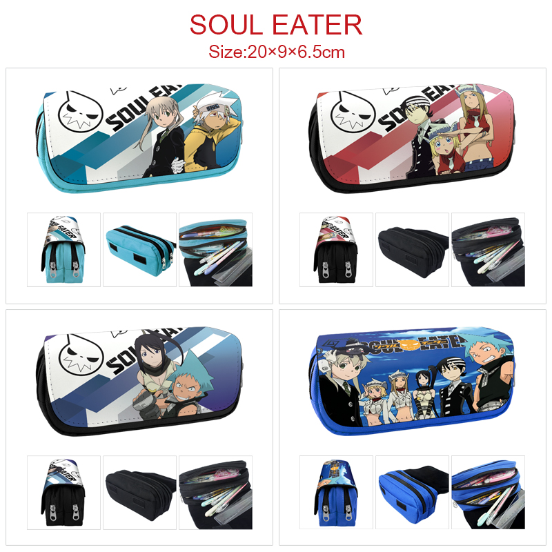 soul eater anime pencil bag 20*9*6.5cm