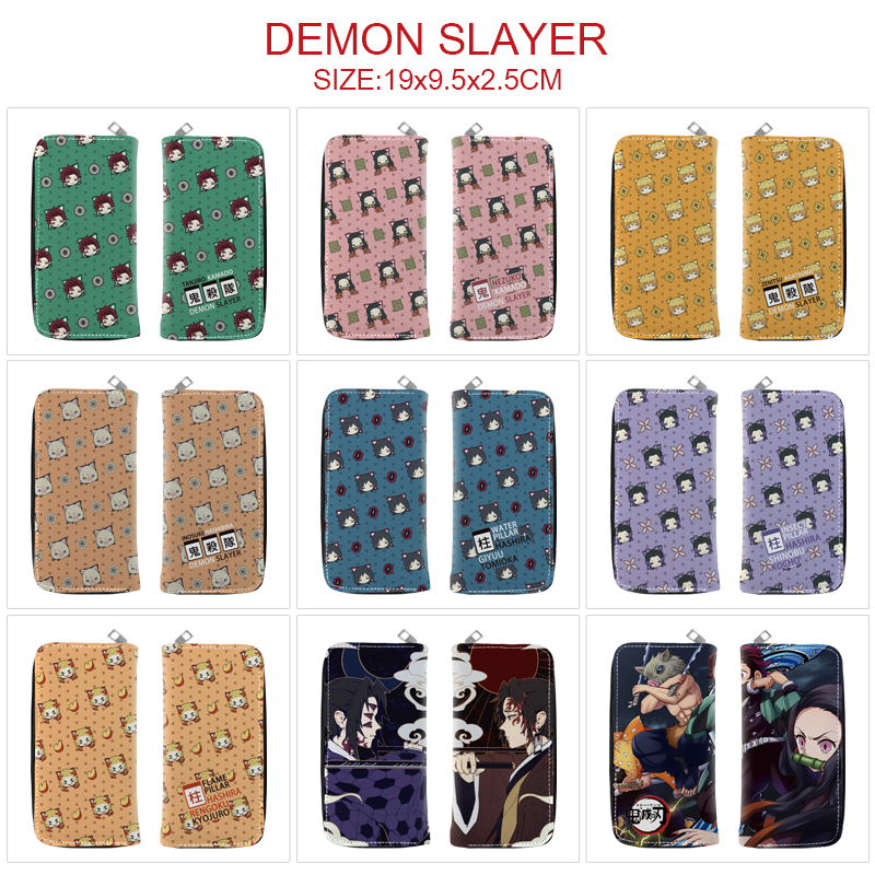 demon slayer kimets anime wallet 19*9.5*2.5cm