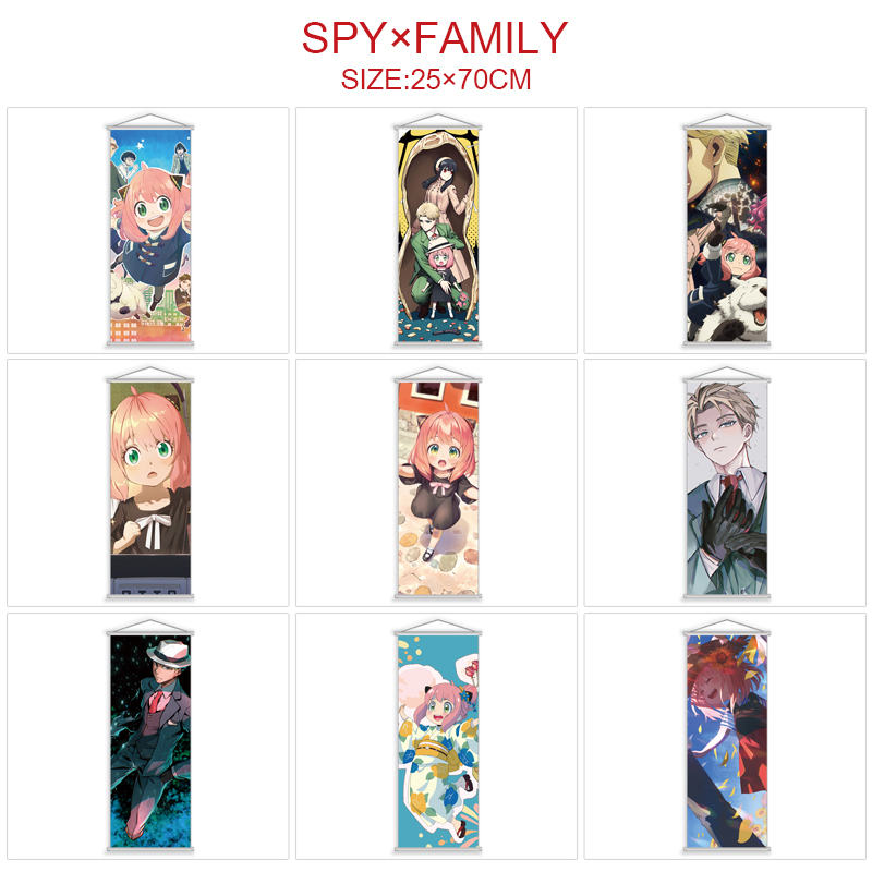 SPY×FAMILY anime wallscroll 25*70cm price for 5 pcs