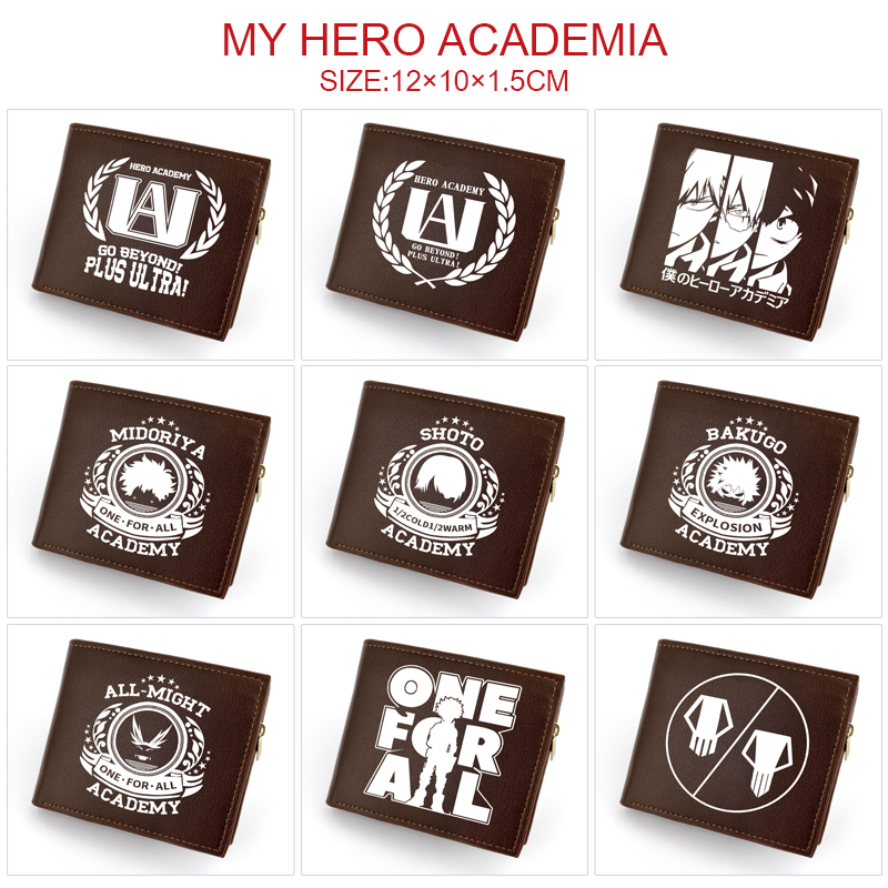My Hero Academia anime wallet 12*10*1.5cm