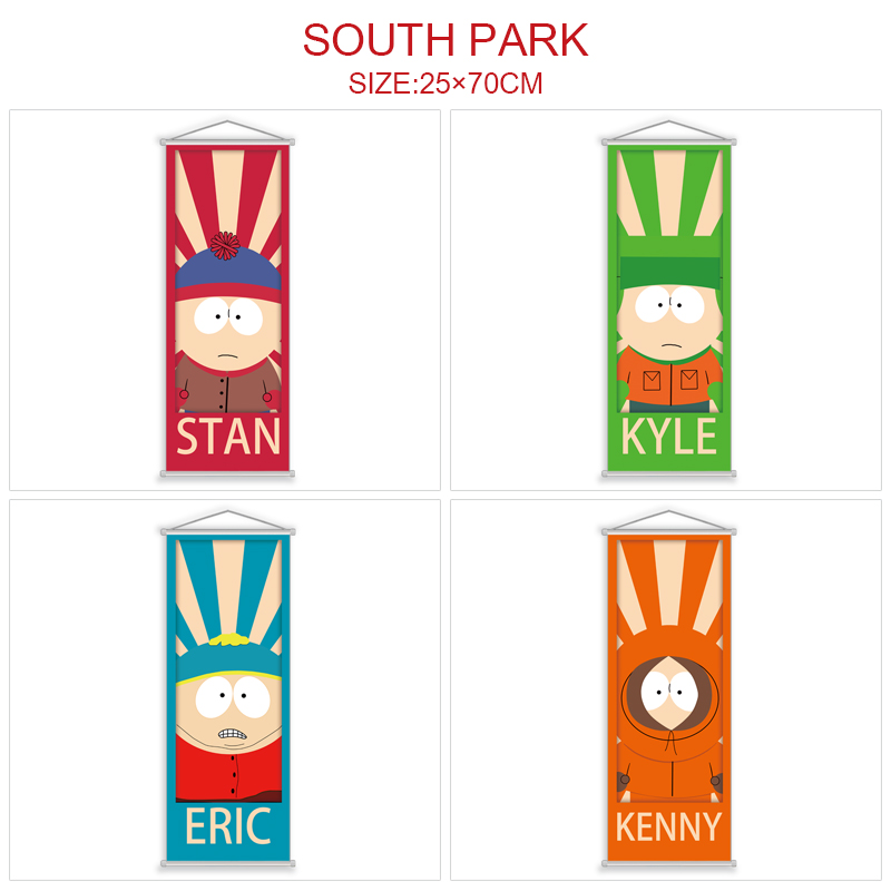 south park anime anime wallscroll 25*70cm price for 5 pcs