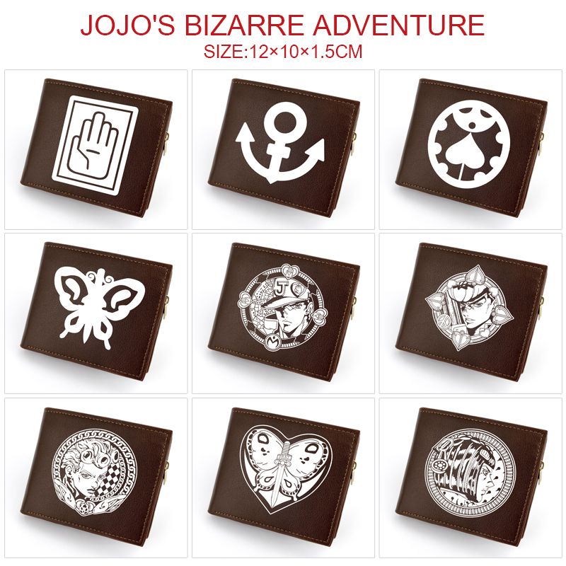 JoJos Bizarre Adventure anime wallet 12*10*1.5cm