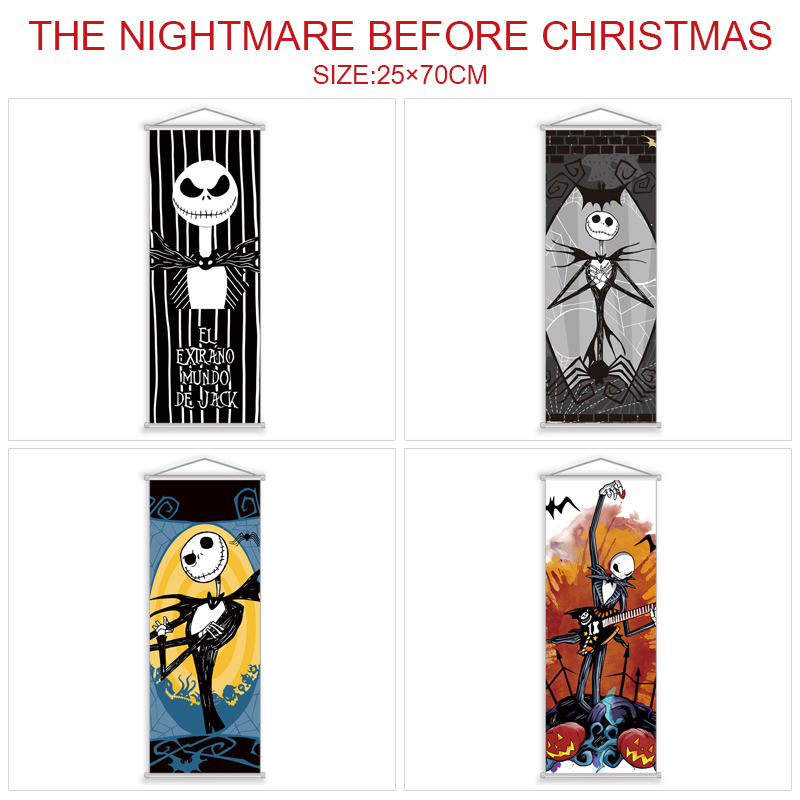 The Nightmare Before Christmas anime wallscroll 25*70cm price for 5 pcs