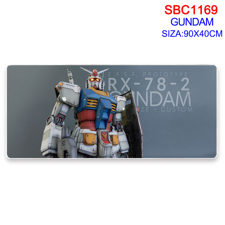Gundam anime Mouse pad 90*40cm