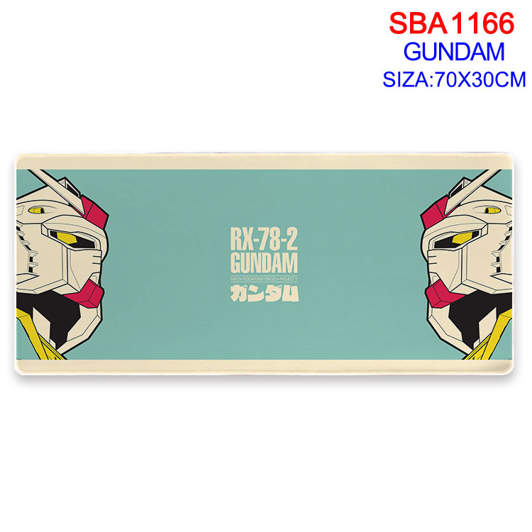 Gundam anime Mouse pad 70*30cm