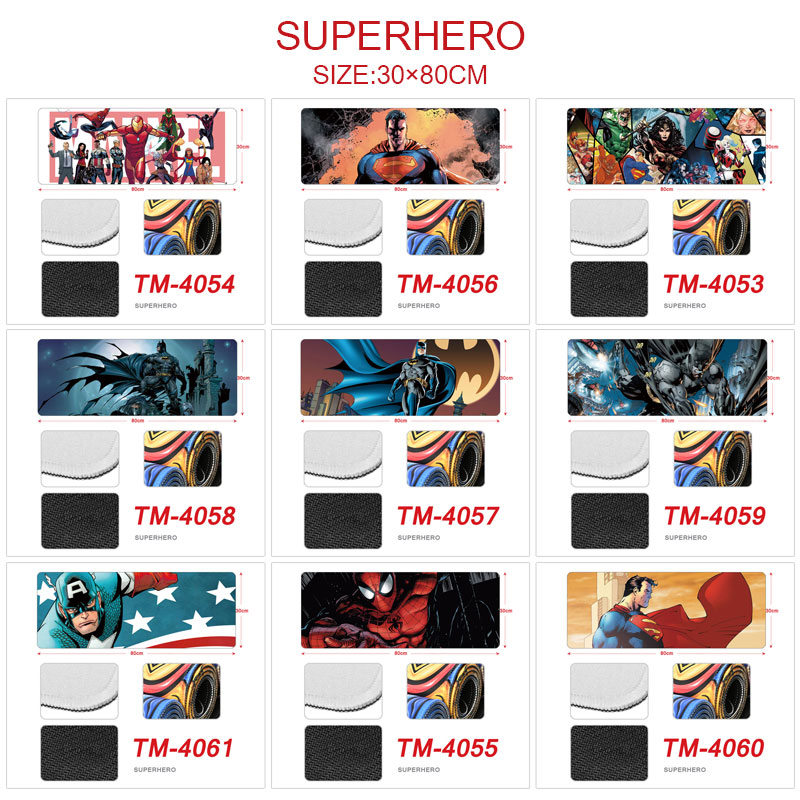 Superhero anime Mouse pad 30*80cm