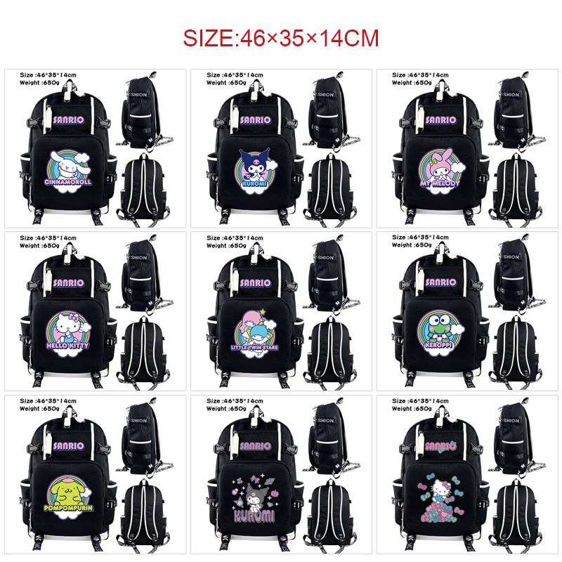 Kuromi anime Backpack bag