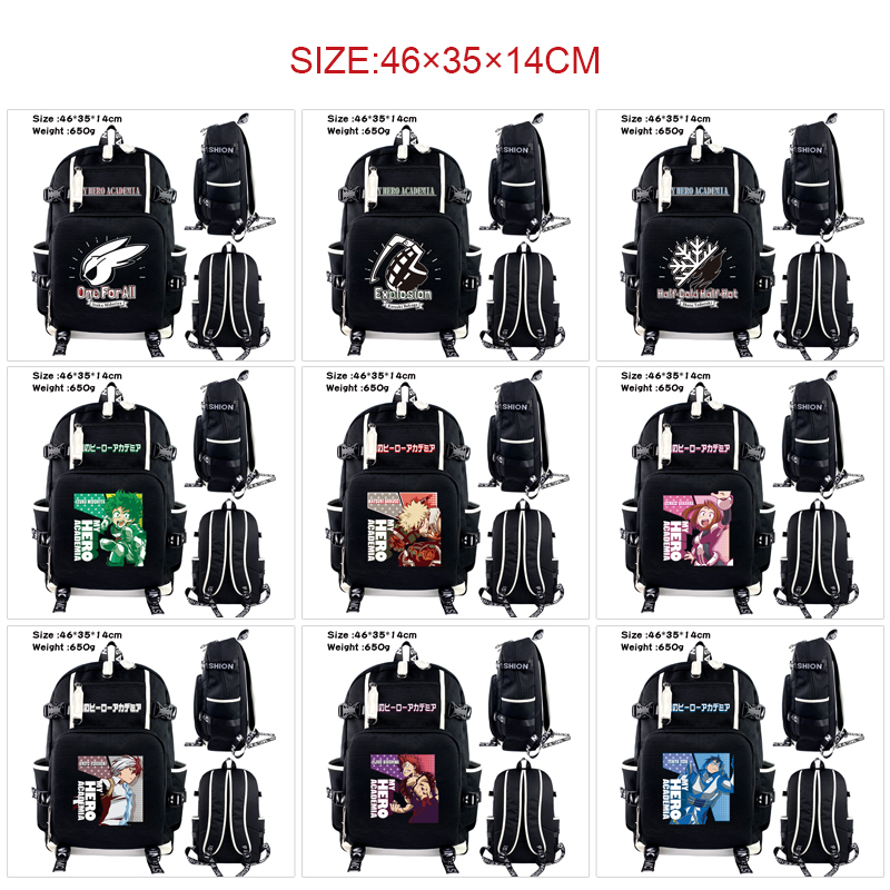 My Hero Academia anime Backpack bag