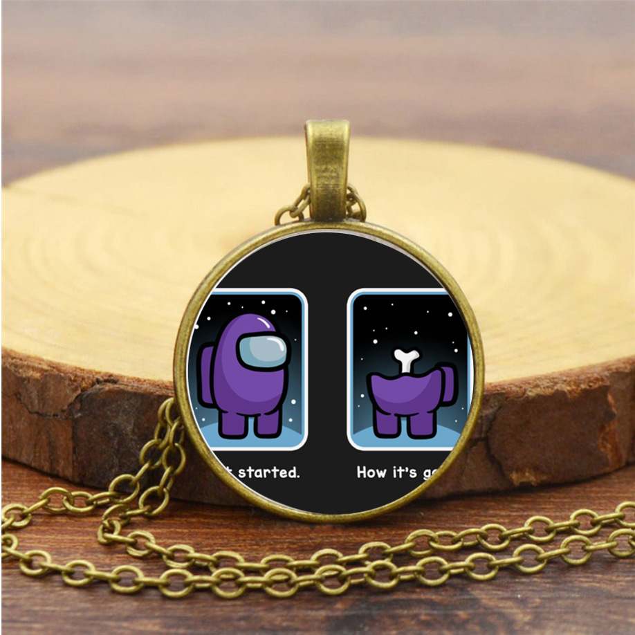 among us anime necklace