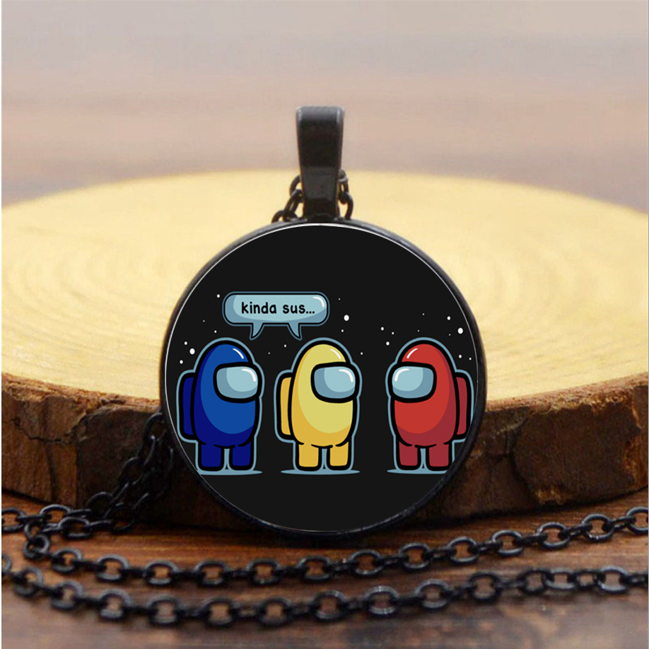 among us anime necklace
