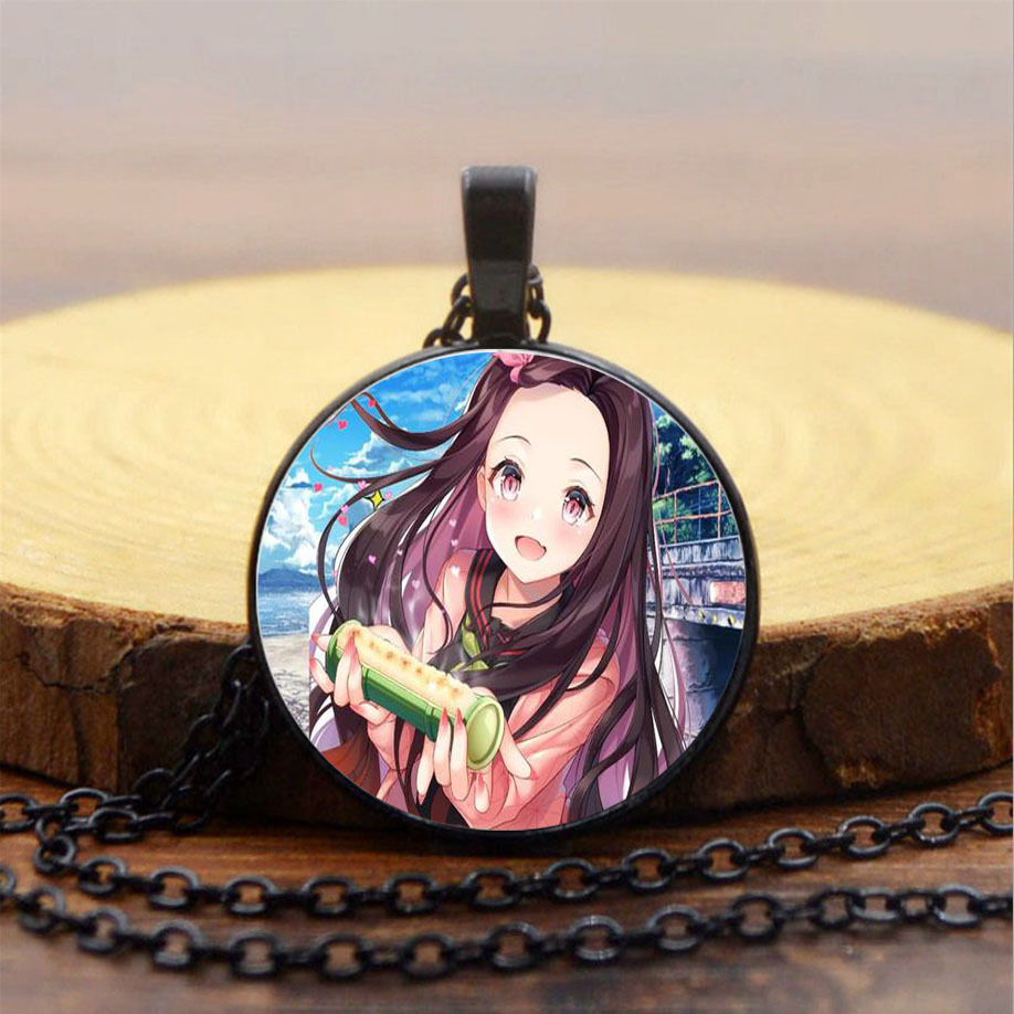 demon slayer kimets anime necklace