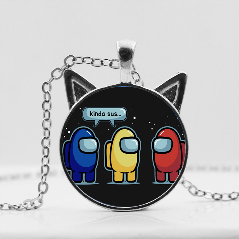 among us anime necklace