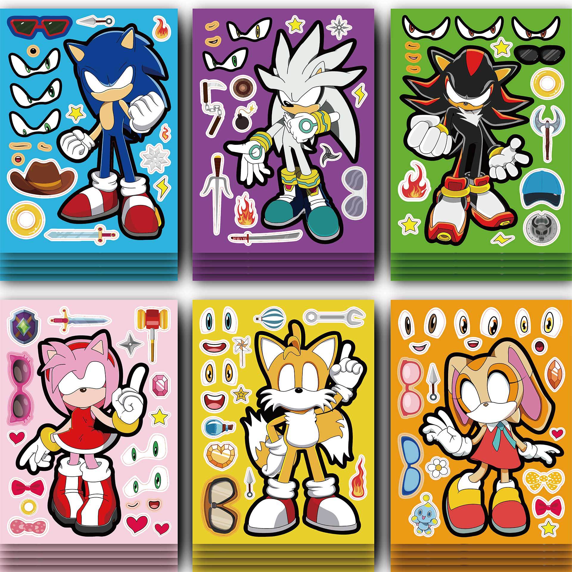 Sonic anime DIY sticker price for 12 pcs