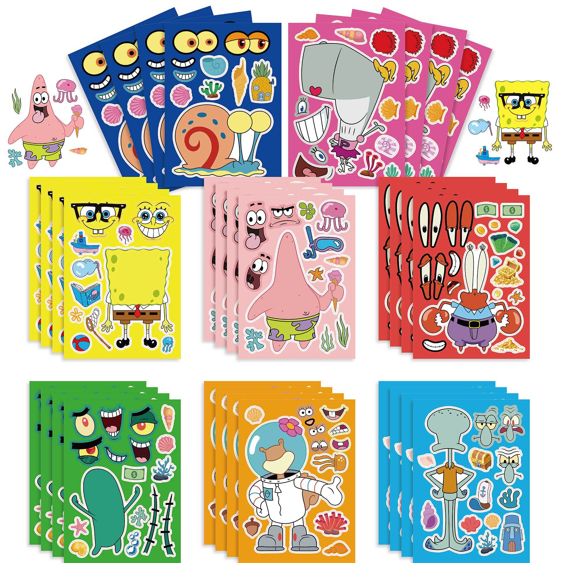 Spongbob anime DIY sticker price for 16 pcs