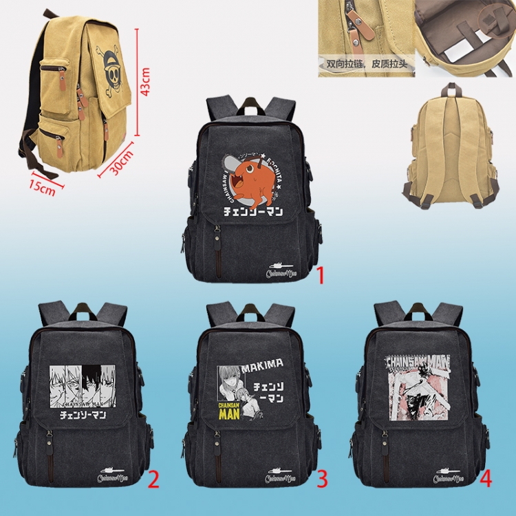 chainsaw man anime backpack