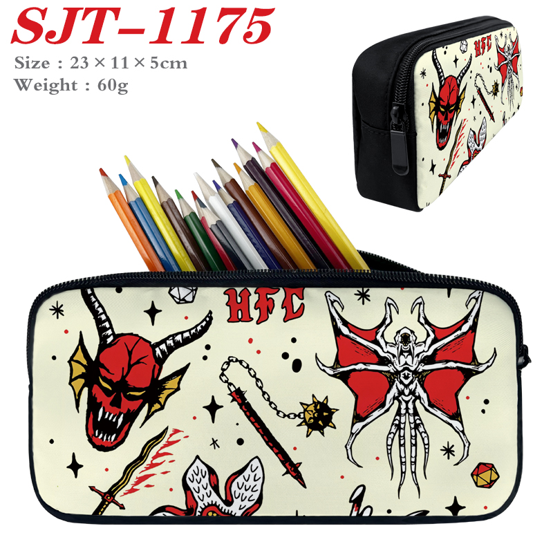 Stranger Things anime pencil bag