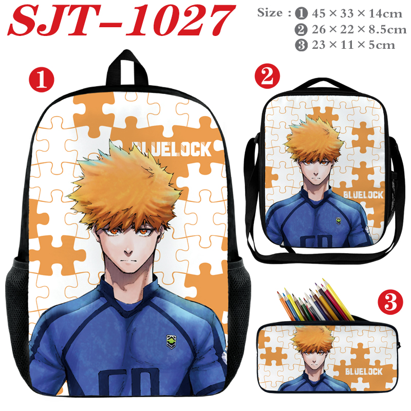 Blue Lock anime Backpack a set