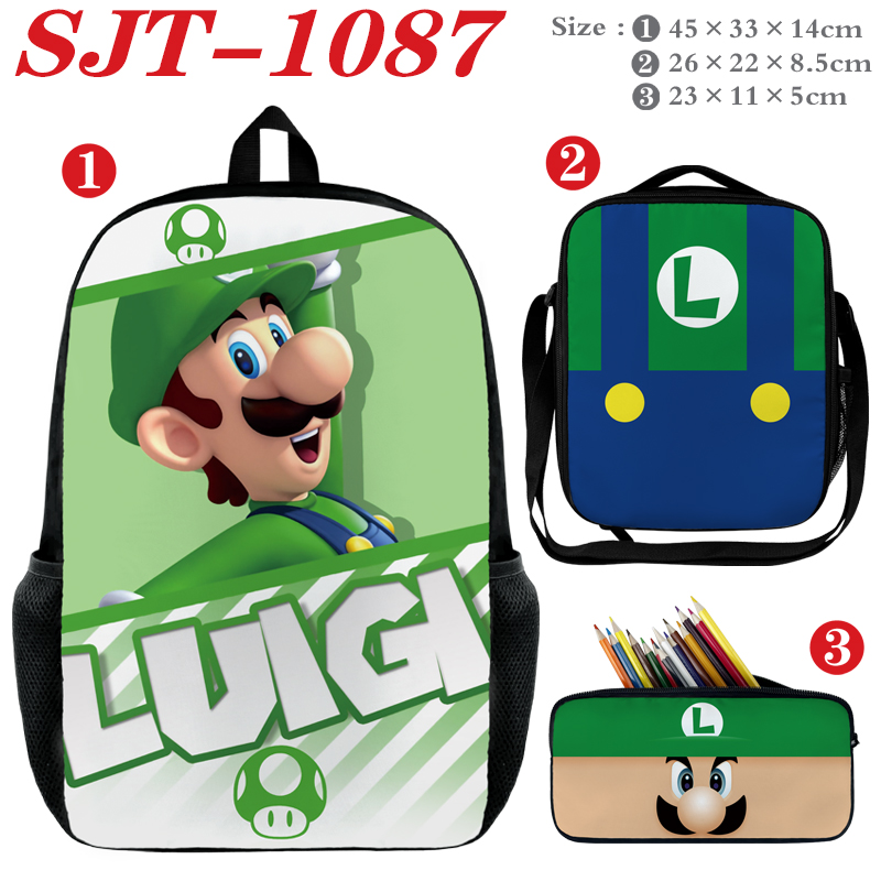 super Mario anime Backpack a set