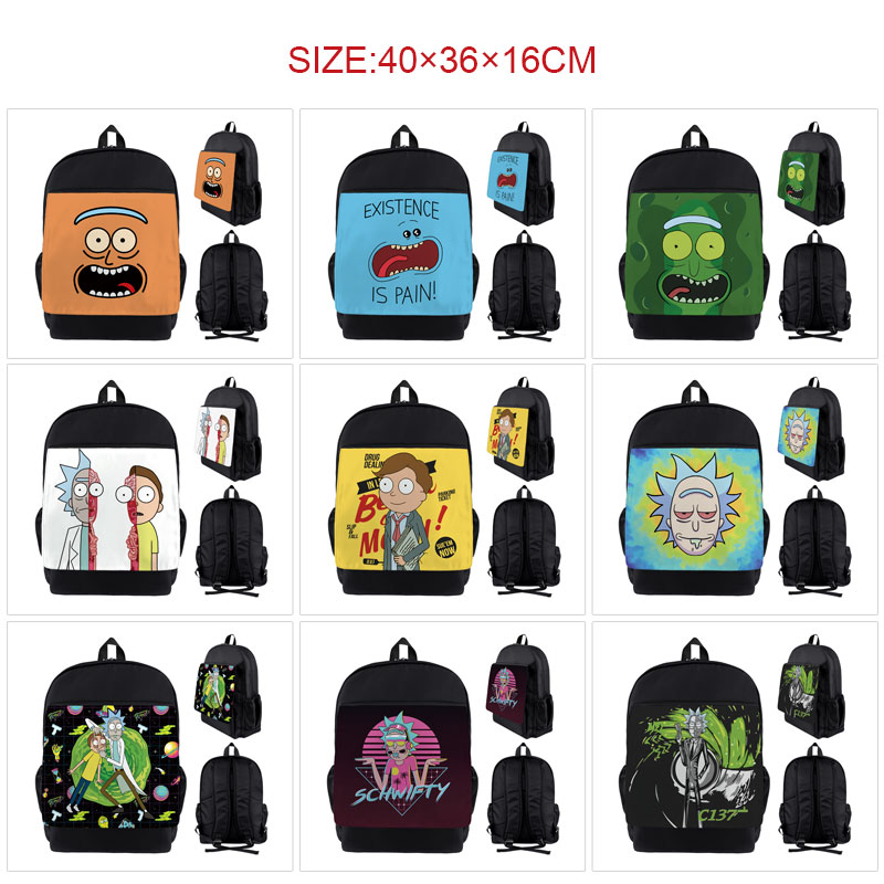 Rick and Morty anime Backpack