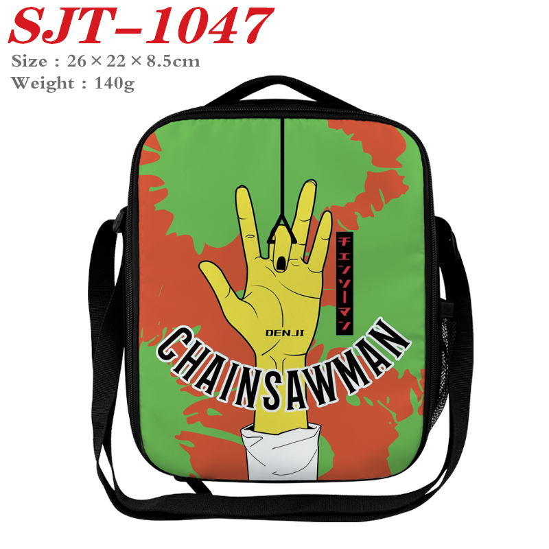 chainsaw man anime lunch bag