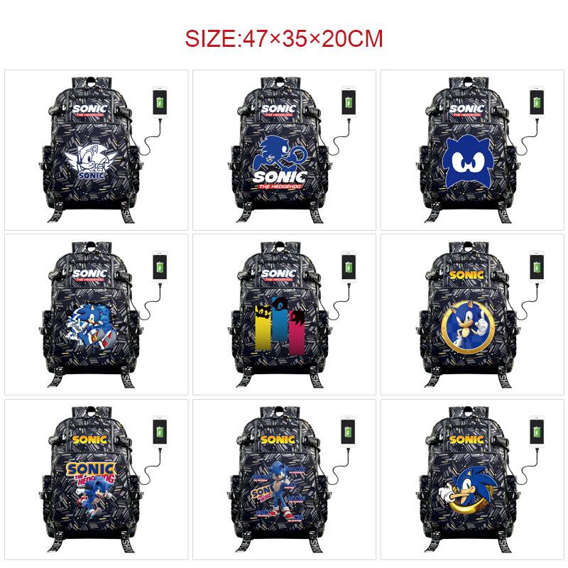 Sonic anime Backpack bag