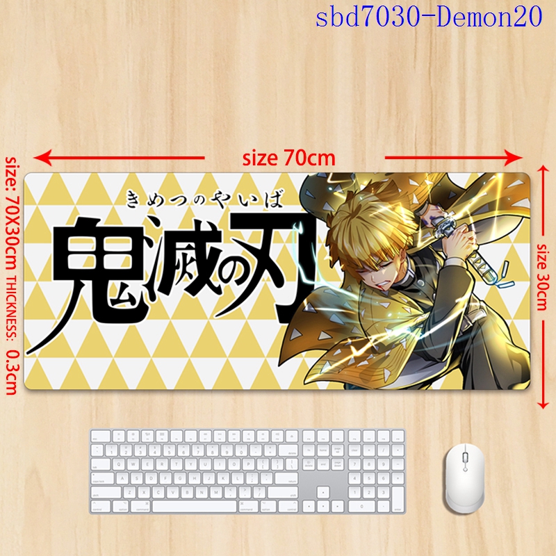 demon slayer kimets anime mouse pad 70*30*0.3cm（lockrand）