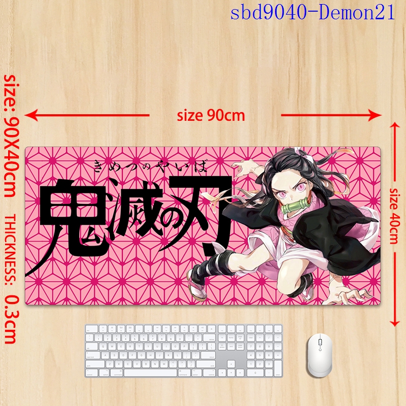 demon slayer kimets anime mouse pad 90*40*0.3cm（lockrand）