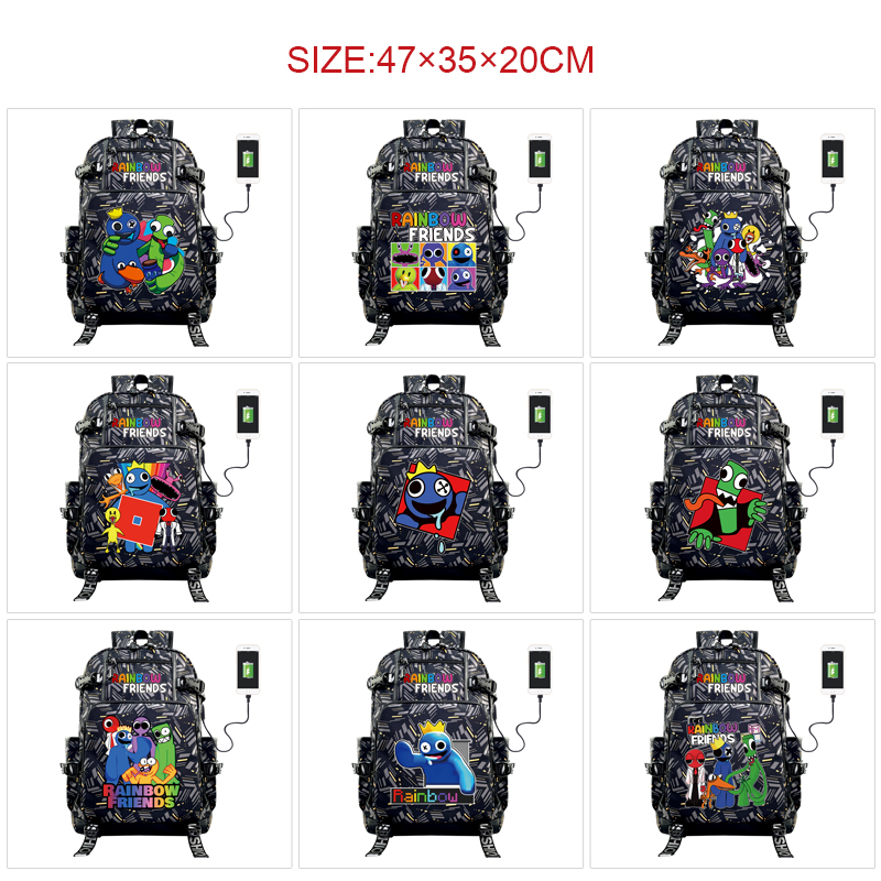 rainbow friends anime Backpack bag