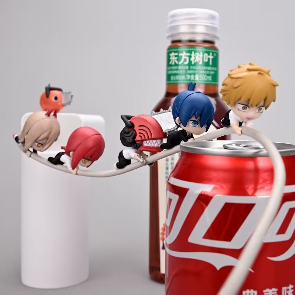chainsaw man anime figure 3cm 6 pcs a set