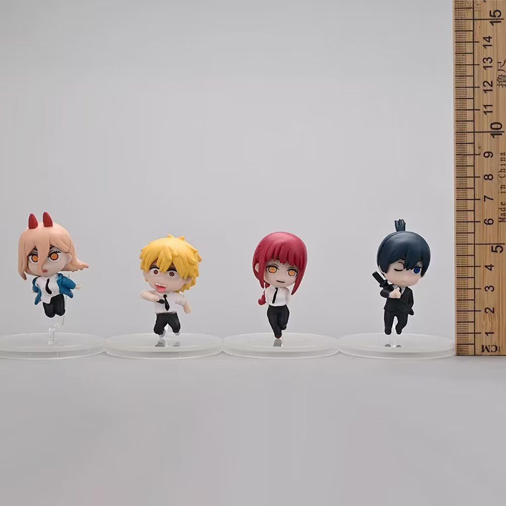 chainsaw man anime figure 6cm 4 pcs a set