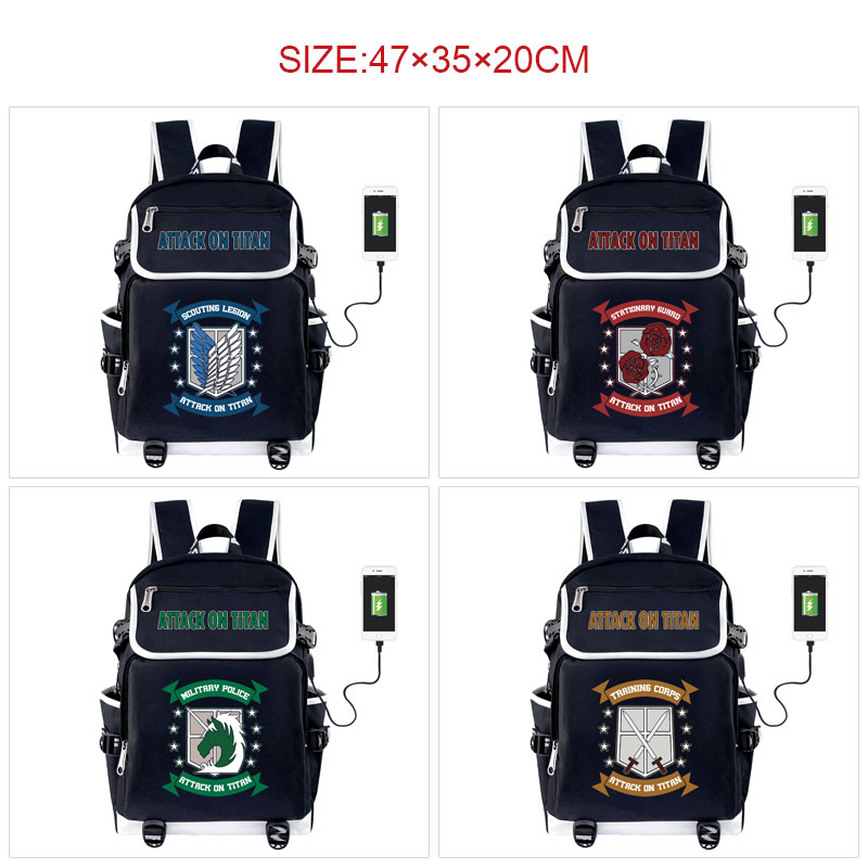 Attack On Titan anime Backpack bag