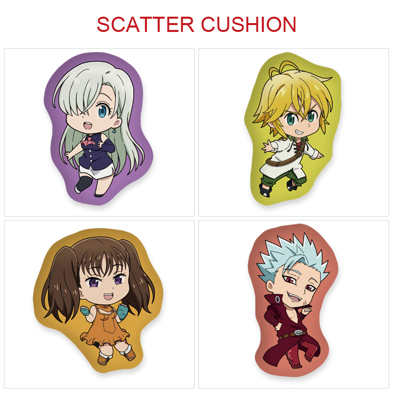 seven deadly sins anime pillow cushion