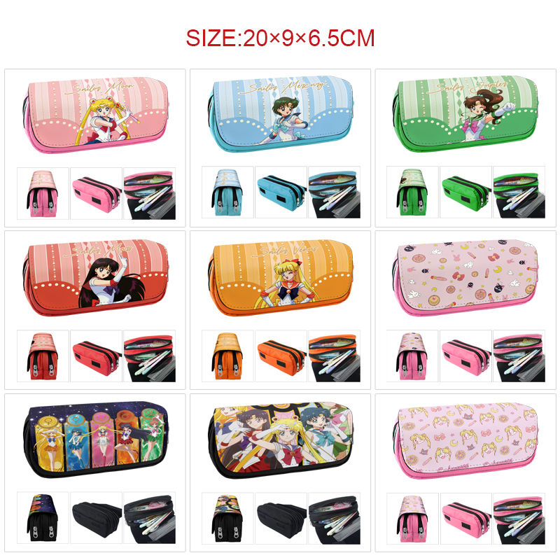 Sailor Moon Crystal anime pencil bag 20*9*6.5cm