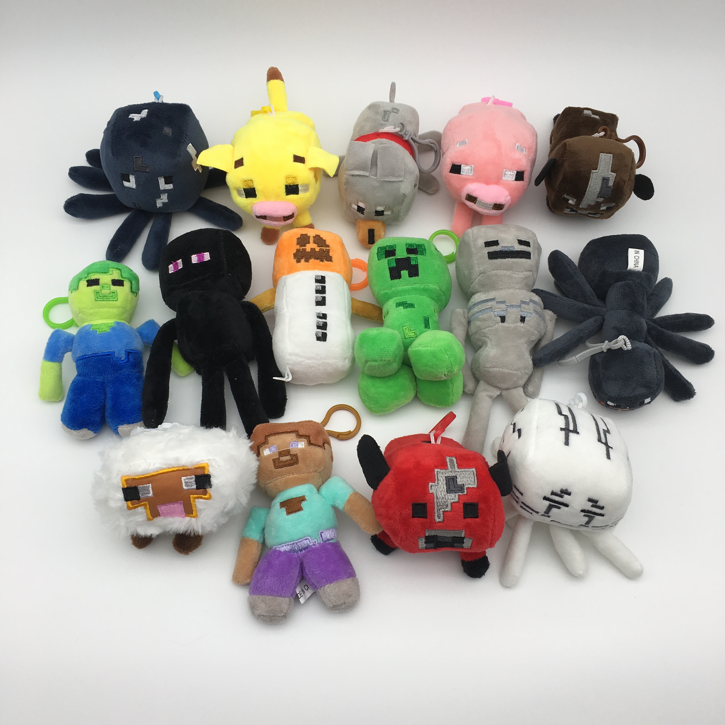 Minecraft anime Plush toy 9-15cm 15pcs a set