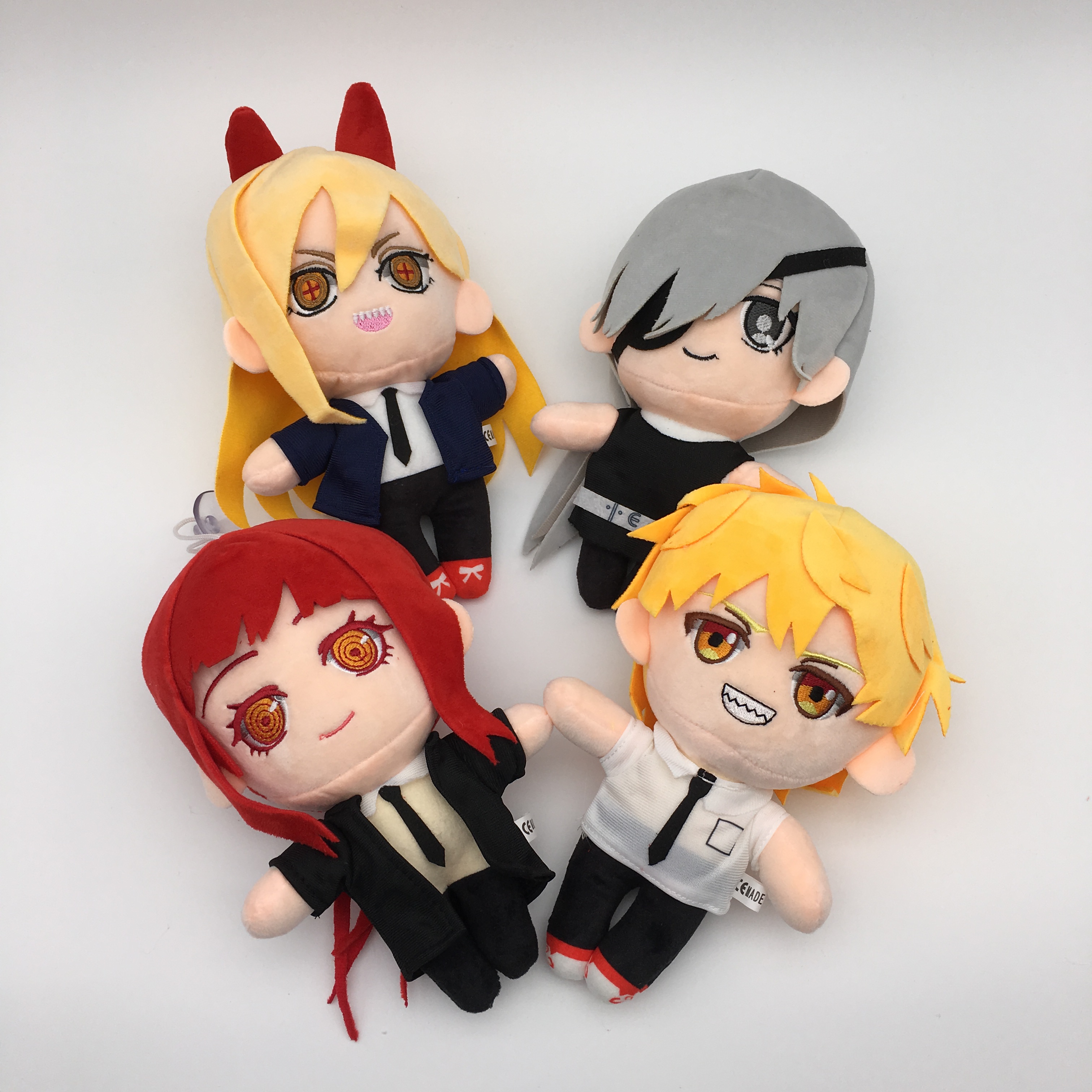 chainsaw man anime Plush toy 22cm 4pcs a set
