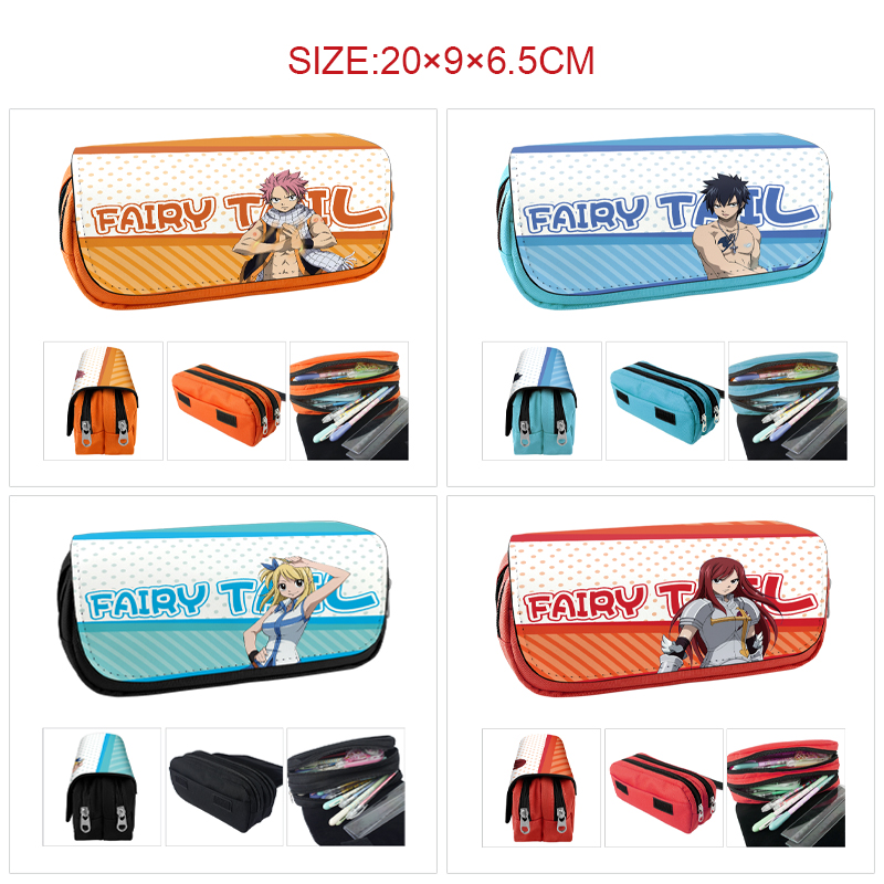 Fairy Tail anime pencil bag 20*9*6.5cm