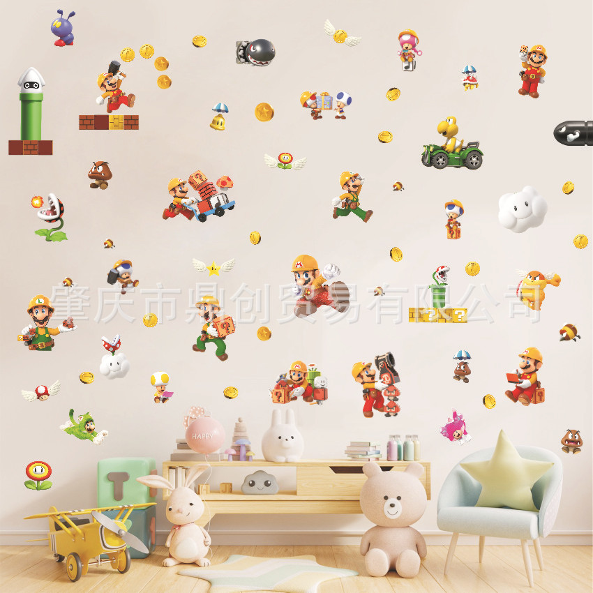 super Mario anime 3D stickers