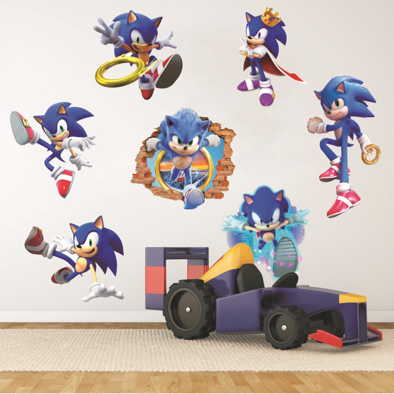 Sonic anime 3D stickers