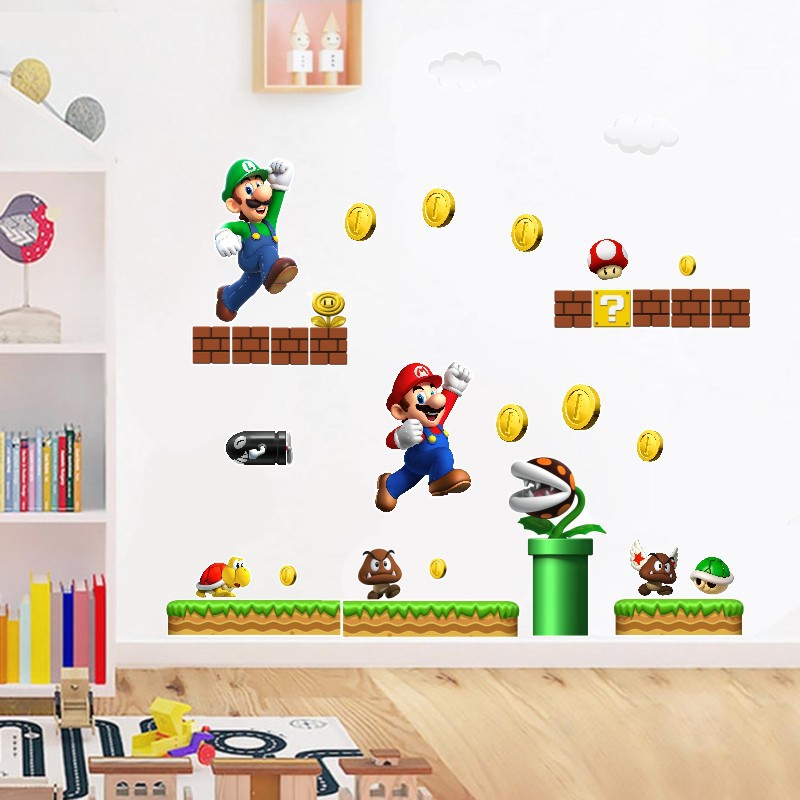 super Mario anime 3D stickers