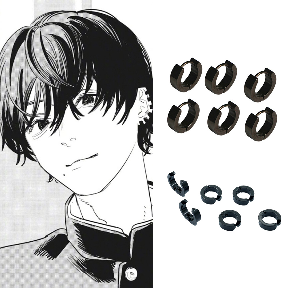 chainsaw man anime earing