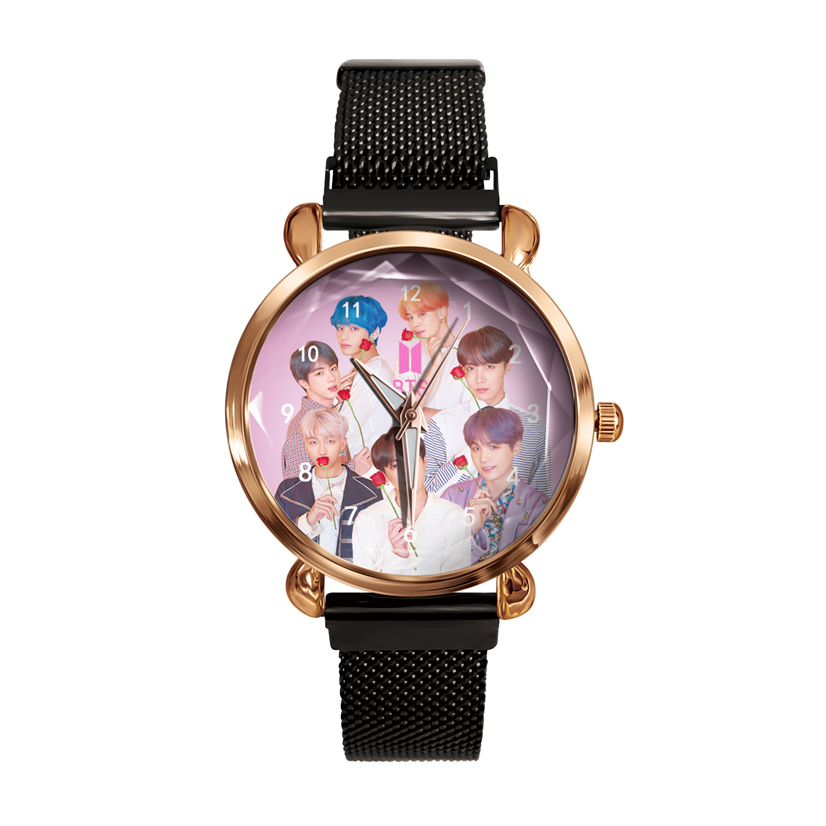 BTS anime quartz watch