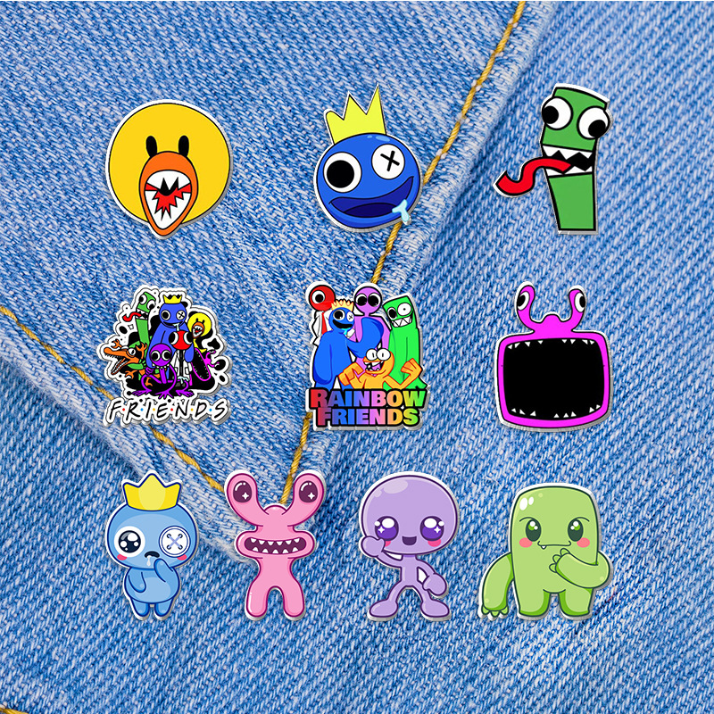 rainbow friends anime pin