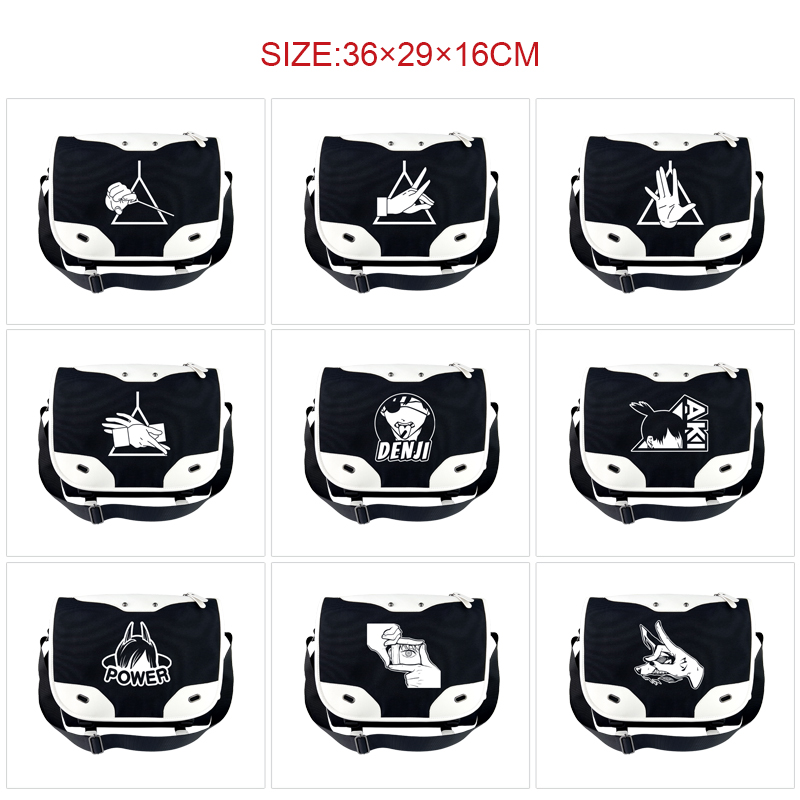 chainsaw man anime messenger bag 36*29*16cm