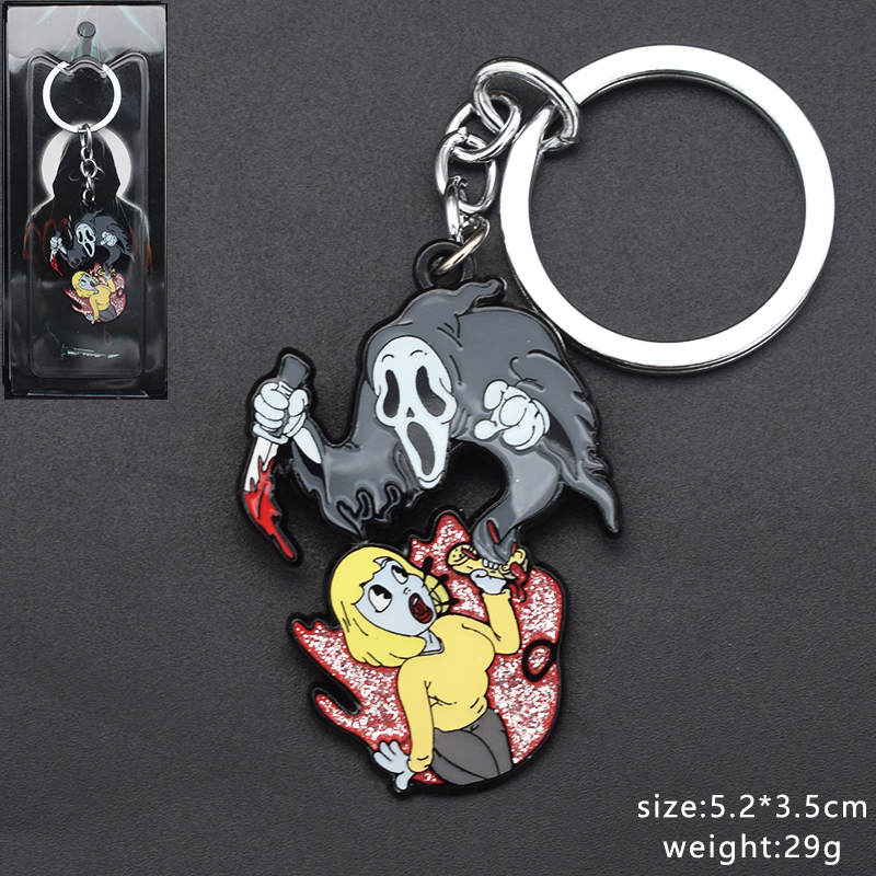 scream anime keychain