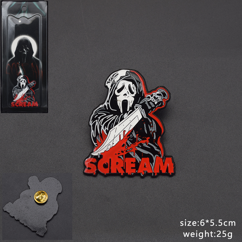 scream anime pin