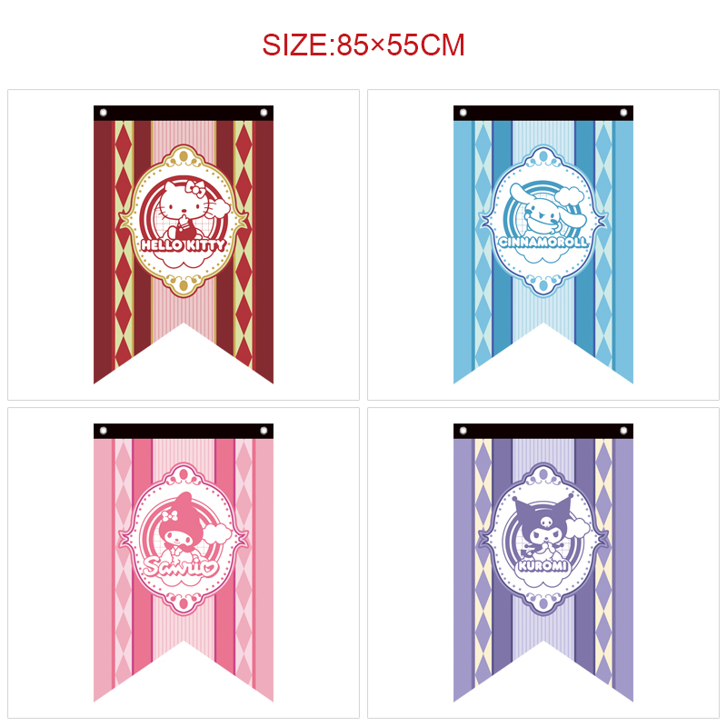 Kuromi anime flag 85*55cm