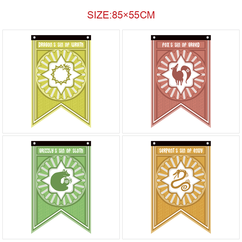 seven deadly sins anime flag 85*55cm