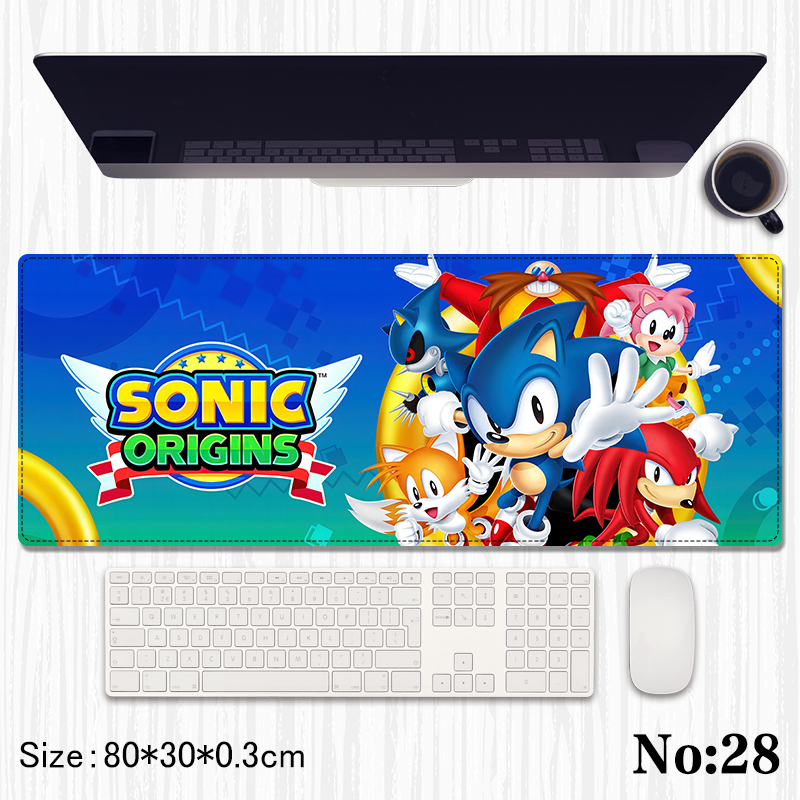 Sonic anime Mouse pad 80*30*0.3cm