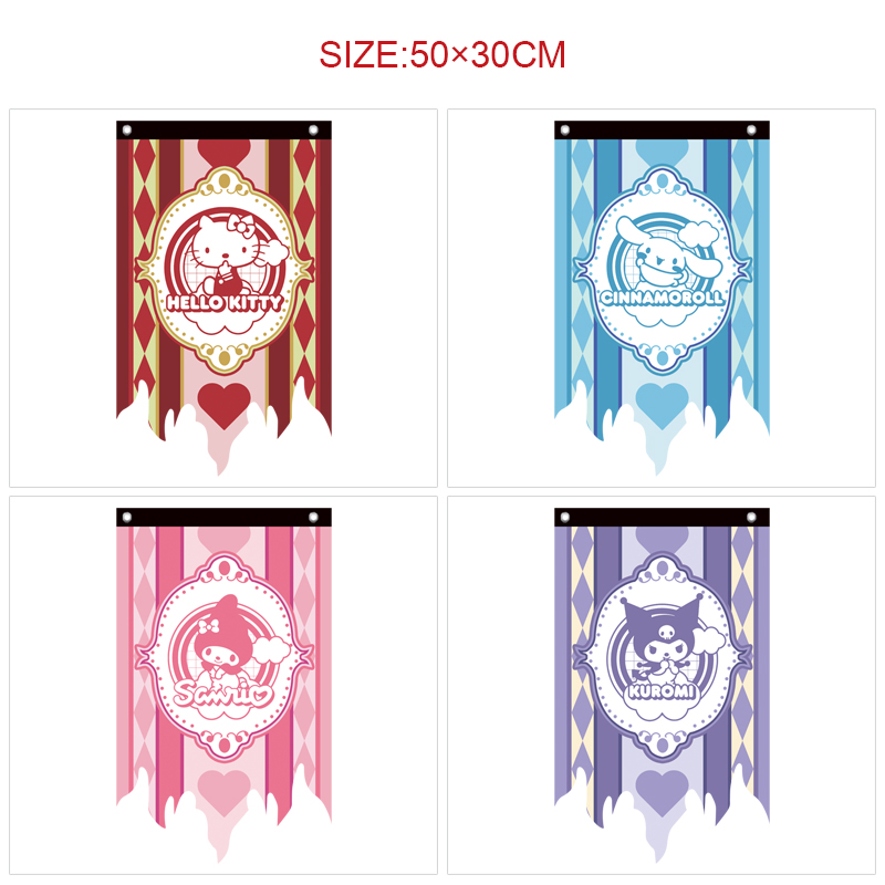 Kuromi anime flag 50*30cm