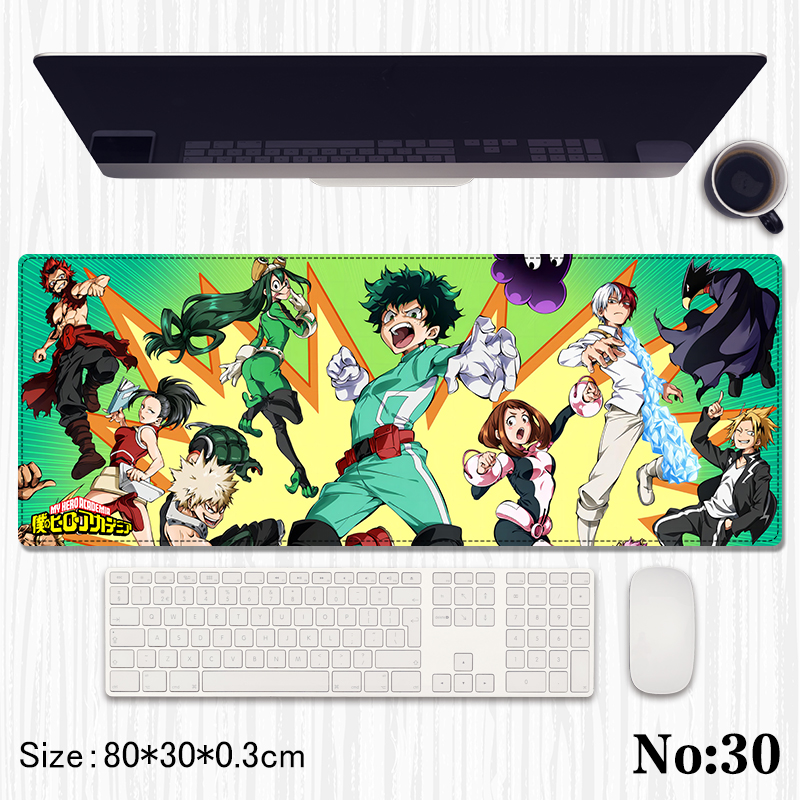 My Hero Academia anime Mouse pad 80*30*0.3cm